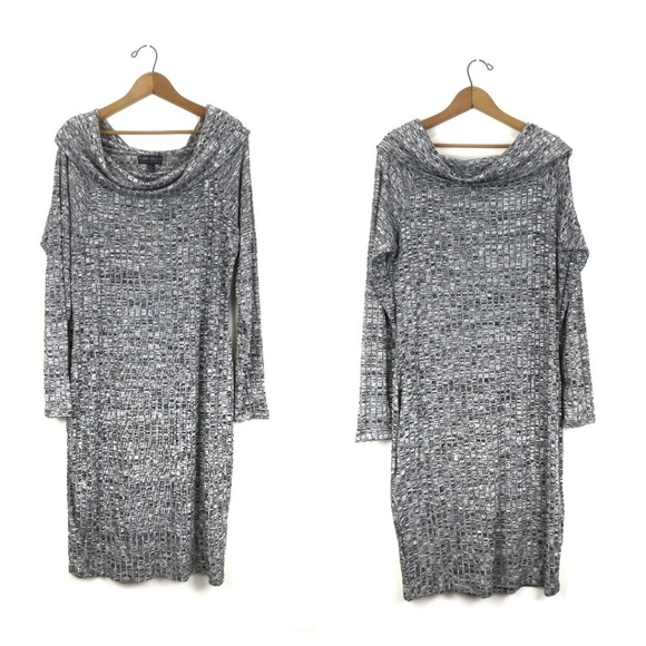 Forever 21 Dresses & Skirts - Forever 21 Plus Salt/Pep Dress w Long Sleeve, 2X